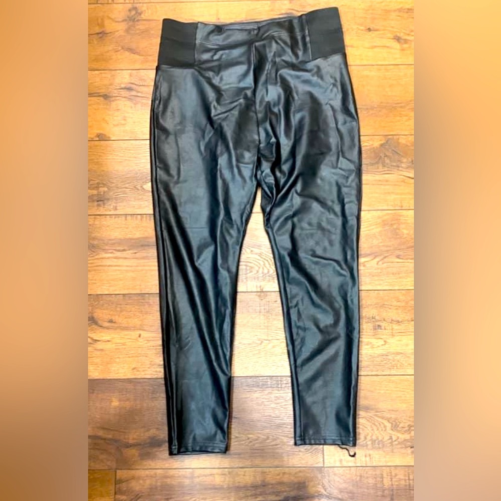 A new day faux leather pull on pants